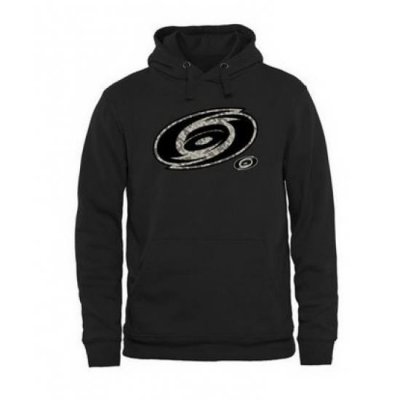 Men Carolina Hurricanes Black Rink Warrior Pullover Hoodie