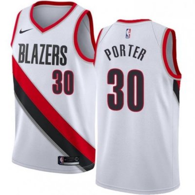 Womens Nike Portland Trail Blazers 30 Terry Porter Swingman White Home NBA Jersey Association Edition