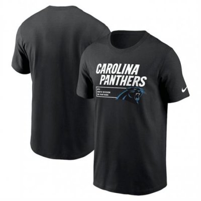 Men Carolina Panthers Black Division Essential T Shirt