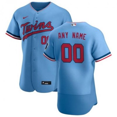 Minnesota Twins Custom Men Women youth Nike Light Blue Alternate 2020 Authentic Team MLB Jersey