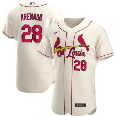 Men's St. Louis Cardinals Nolan Arenado Ice Cream Jersey Home Flex Base