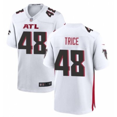 Men Atlanta Falcons 48 Bralen Trice White Limited Stitched Football Game Jersey