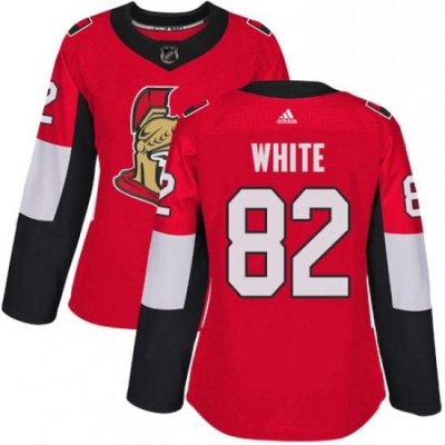 Womens Adidas Ottawa Senators 82 Colin White Authentic Red Home NHL Jersey