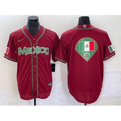 Men Mexico Baseball 2023 Red World Baseball Classic Team Big Logo Stitched Jersey 6