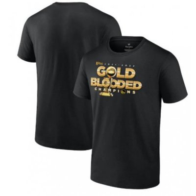 Men's Golden State Warriors 2021-2022 NBA Finals Champions Gold Blooded T-Shirt