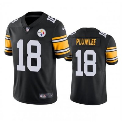 Youth Pittsburgh Steelers 18 John Rhys Plumlee Black Alternate Vapor Untouchable Limited Stitched Jersey