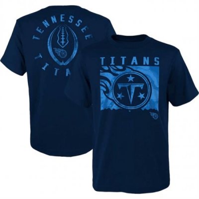 Men Tennessee Titans Navy Preschool Liquid Camo Logo T Shirt