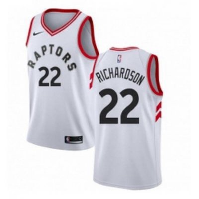 Womens Nike Toronto Raptors 22 Malachi Richardson Authentic White NBA Jersey Association Edition