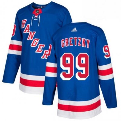 Youth Adidas New York Rangers 99 Wayne Gretzky Authentic Royal Blue Home NHL Jersey