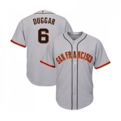 Youth San Francisco Giants 6 Steven Duggar Replica Grey Road Cool Base Baseball Jersey