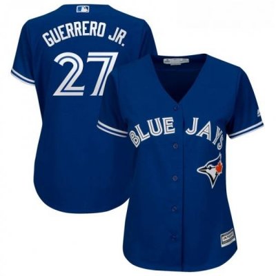 Womens Toronto Blue Jays Vladimir Guerrero Jr Majestic Royal Cool Base Player Jersey