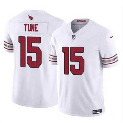 Men Arizona Cardinals 15 Clayton Tune White 2023 F U S E  Vapor Untouchable Limited Stitched Football Jersey