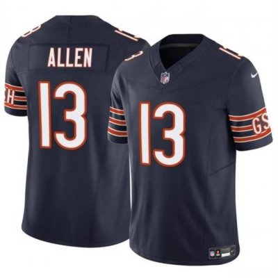 Youth Chicago Bears 13 Keenan Allen Navy 2023 F U S E Vapor Stitched Football Jersey