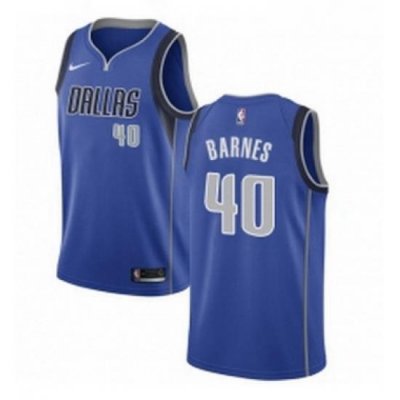 Youth Nike Dallas Mavericks 40 Harrison Barnes Swingman Royal Blue Road NBA Jersey Icon Edition