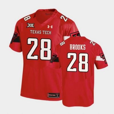 Men Texas Tech Red Raiders Tahj Brooks Replica Red Football Team Jersey