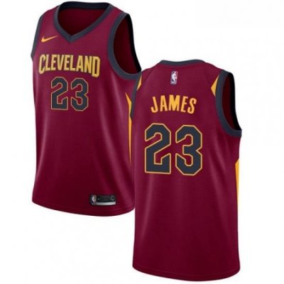 Womens Nike Cleveland Cavaliers 23 LeBron James Swingman Maroon Road NBA Jersey Icon Edition