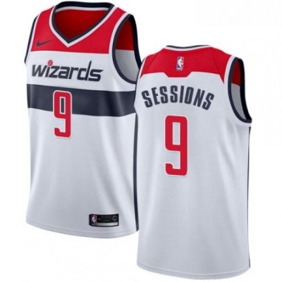 Womens Nike Washington Wizards 9 Ramon Sessions Swingman White NBA Jersey Association Edition