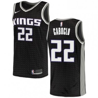 Womens Nike Sacramento Kings 22 Bruno Caboclo Swingman Black NBA Jersey Statement Edition