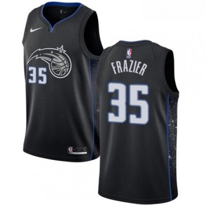 Womens Nike Orlando Magic 35 Melvin Frazier Swingman Black NBA Jersey City Edition