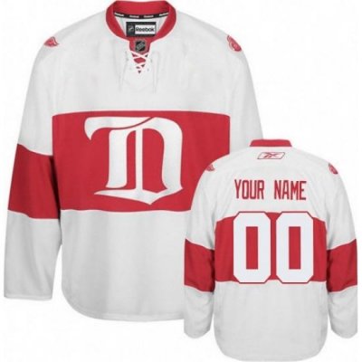 Men Women Youth Toddler Youth White Jersey - Customized Reebok Detroit Red Wings Third Winter Classic