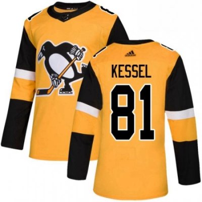 Youth Adidas Pittsburgh Penguins 81 Phil Kessel Authentic Gold Alternate NHL Jersey