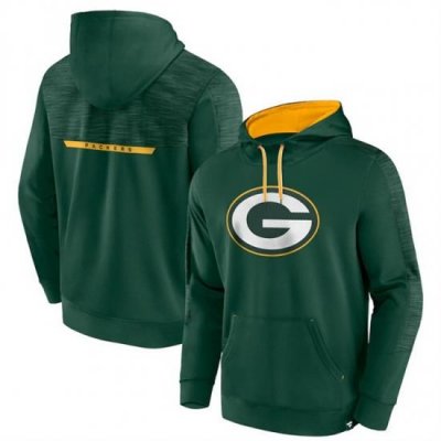 Men Green Bay Packers Green Defender Evo Pullover Hoodie