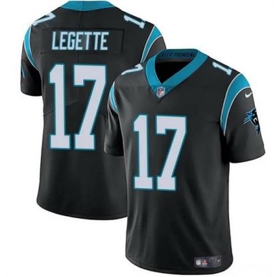 Youth Carolina Panthers 17 Xavier Legette Black Vapor Limited Stitched Football Jersey