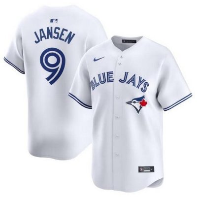 Men Toronto Blue Jays 9 Danny Jansen White 2024 Home Limited Stitched Jersey