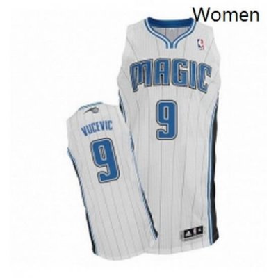 Womens Adidas Orlando Magic 9 Nikola Vucevic Authentic White Home NBA Jersey