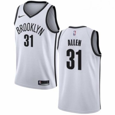 Youth Nike Brooklyn Nets 31 Jarrett Allen Swingman White NBA Jersey Association Edition