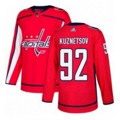 Youth Adidas Washington Capitals 92 Evgeny Kuznetsov Authentic Red Home NHL Jersey