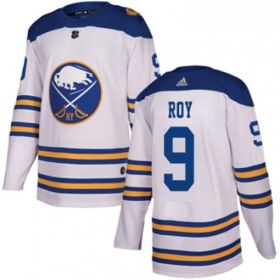 Youth Adidas Buffalo Sabres 9 Derek Roy Authentic White 2018 Winter Classic NHL Jersey