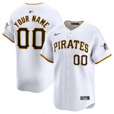 Men Women youth Pittsburgh Pirates Active Player Custom White Home Limited Stitched Baseball Jersey