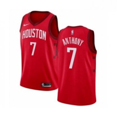 Womens Nike Houston Rockets 7 Carmelo Anthony Red Swingman Jersey Earned Edition