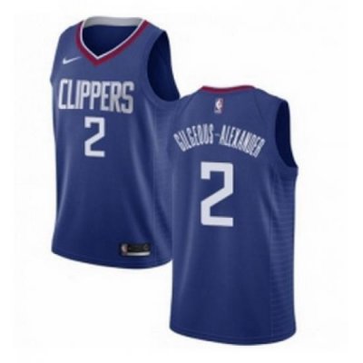 Womens Nike Los Angeles Clippers 2 Shai Gilgeous Alexander Swingman Blue NBA Jersey Icon Edition