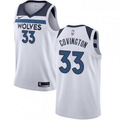 Youth Nike Minnesota Timberwolves 33 Robert Covington Swingman White NBA Jersey Association Edition