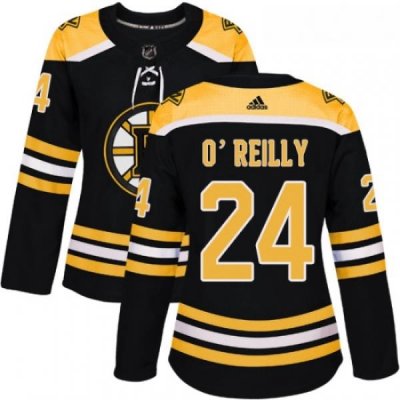 Womens Adidas Boston Bruins 24 Terry OReilly Authentic Black Home NHL Jersey