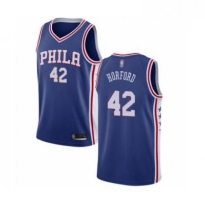 Youth Philadelphia 76ers 42 Al Horford Swingman Blue Basketball Jersey Icon Edition