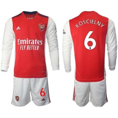 Men Arsenal Long Sleeve Soccer Jerseys 511