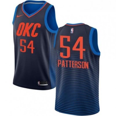 Youth Nike Oklahoma City Thunder 54 Patrick Patterson Authentic Navy Blue NBA Jersey Statement Edition