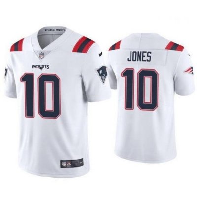 Youth New England Patriots 10 Mac Jones White 2021 Draft Jersey