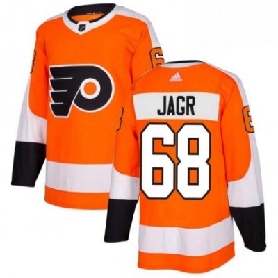 Youth Adidas Philadelphia Flyers 68 Jaromir Jagr Premier Orange Home NHL Jersey