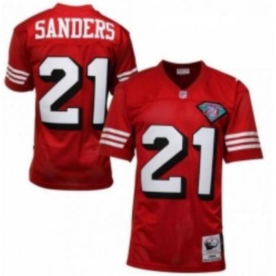 49ers Customized Throwback Mitchell Ness Red Jersey