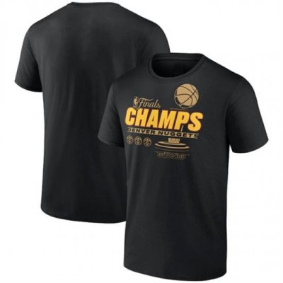 Men Denver Nuggets Black Champions T Shirt