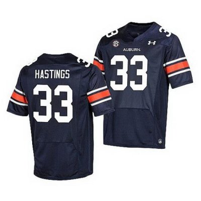 Auburn Tigers Will Hastings Navy Premier Men'S Jersey