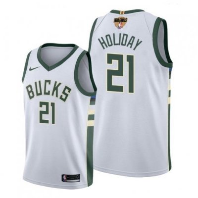 bucks jrue holiday white 2021 nba finals jersey