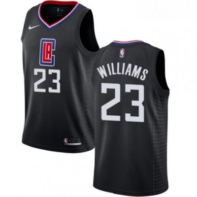 Womens Nike Los Angeles Clippers 23 Louis Williams Swingman Black Alternate NBA Jersey Statement Edition