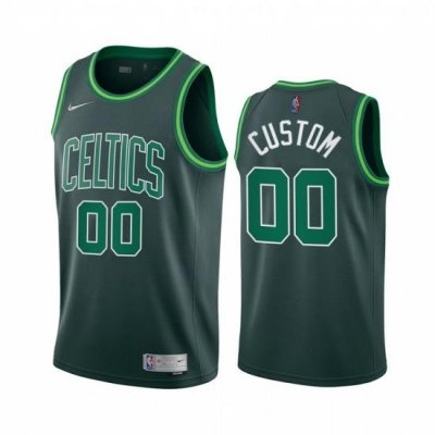 Boston Celtics Cusom Green NBA Swingman 2020 21 Earned Edition Jersey