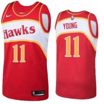 Men Nike Atlanta Hawks Trae Young 1986 Road Swingman Jersey