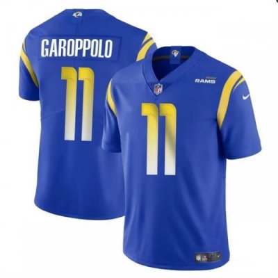 Youth Los Angeles Rams 11 Jimmy Garoppolo Blue Vapor Untouchable Stitched Football Jersey